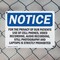 Signmission For The Privacy Of Our Patients Use Of Cell, 10 in W x Rectangle, Plastic OS-2PACK-NS-P-710-L-12867 - alternate 6